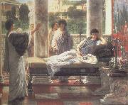 Alma-Tadema, Sir Lawrence Catullus Reading his  Poems at Lesbia's House (mk23) oil
